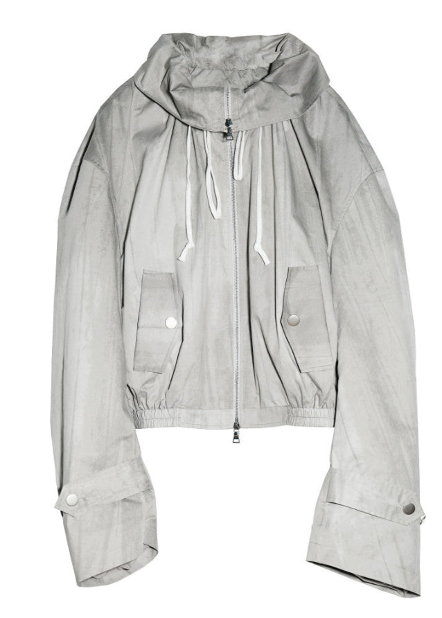 Lightweight Earth Print Short Jacket image 5