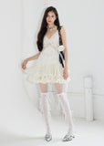 Romantic Hollow Lace Ballet Strap Dress image 4