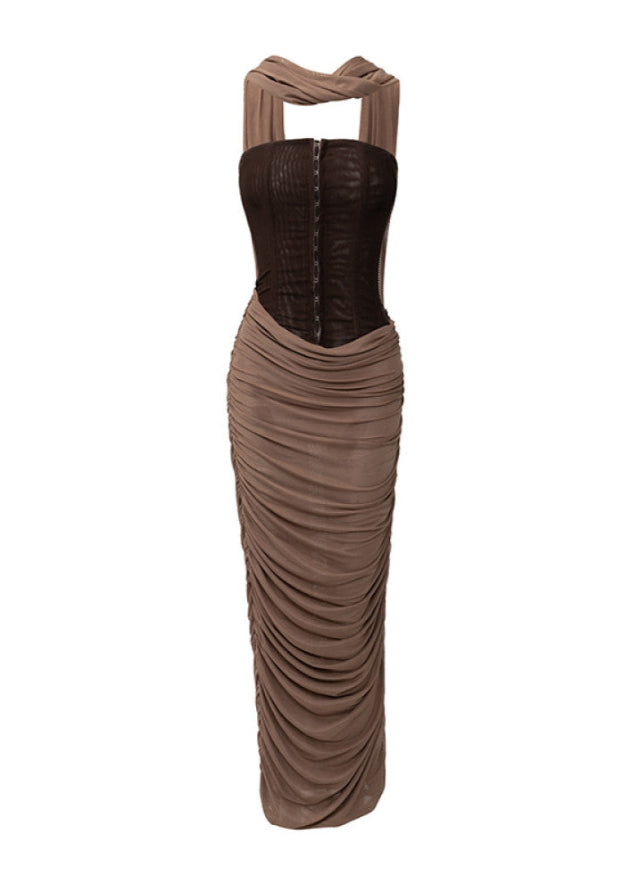 Pu Inspired Dreamy Long dress image 6