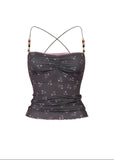 Beaded Floral Strap Camisole Top image 7