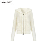 레이스 할로우 니트 재킷 – 오프 화이트