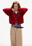 Fake two-piece sweater jacket