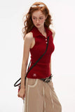Polo vest sweater and slim fit top