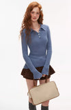 Polo vest sweater and slim fit top