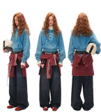 カジュアルなフード付きスウェットシャツ