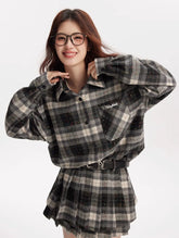 Black & White Checkered Two-Piece