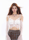 Fall in Love Lace Off-Shoulder Top