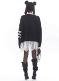 Digital Mink Lace Trim Sweater