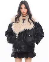 Lapel Thickened Motorcycle Jacket