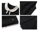 ドールカラーノースリーブトップスロングスカートツーピーススーツ