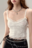 Heavy velvet lace camisole tops and bottoming shirts