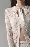 Heavy lace top + long skirt high-end two-piece suit
