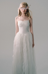 ホワイトメッシュ刺繍スリップドレス