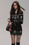 Jacquard Knit Sweater & Skirt Set