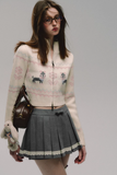 Jacquard Knit Sweater & Skirt Set