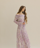 ミニフローラルスーツドレス