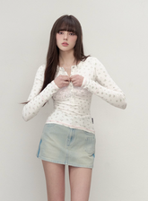 Rivet Floral Slim Tee