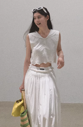 Pure cotton breathable vest and shirt