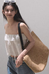 Cotton Hollow Knit Tank