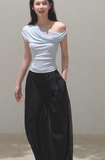 Simple Casual Look Thin Wide Leg Pants Pants