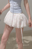 Double-Layer Flower Skort