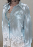 Cotton lace cool loose casual shirt