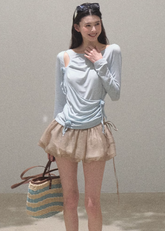 3D Flower Lyocell Knit Top