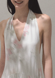 Printed Halter Strap Vacation Dress