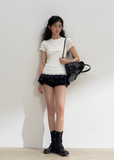 Layered Black & White Puffy Skirt