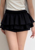 Layered Black & White Puffy Skirt