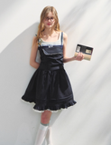 Retro College Style Strapless Dress