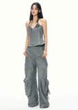 Lace V-Neck Camisole & Pants Set