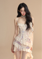 Seaside Vacation Waist Slimming Short dress