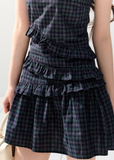V-Neck Checkered Sundress