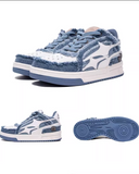 Washed Edge Retro Skate Shoes
