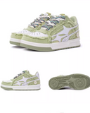 Washed Edge Retro Skate Shoes