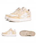 Washed Edge Retro Skate Shoes