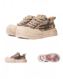 Smiley Sole Thick Platform Shoes