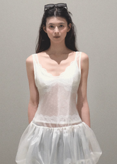 パールバタフライフーディーフラワーバッドドレス