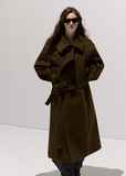 Stand-Collar Wool Coat