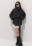 Stand-Collar Wool Coat