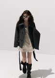 Stand-Collar Wool Coat