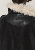 lamb wool leather jacket women, oversized shearling short coat, winter thick lapel jacket, faux shearling leather outerwear women, streetcore winter jacket 2025, osmanthus lamb wool coat, black short leather jacket women, korean winter fashion jacket, nowa tokyo winter outerwear