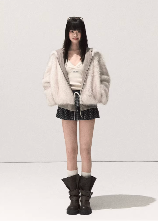 korean eco fur hooded jacket, reversible faux fur coat women, korean thickened winter jacket, seoul fashion fur hoodie coat, korean fluffy outerwear women, reversible warm plush jacket, korean minimal cozy coat, eco-friendly fur jacket women, soft dual-side hooded coat, korean winter street style outfit, reversible fluffy hood coat, trendy faux fur jacket korea, korean winter casual fur hoodie, soft minimalist outerwear, cozy hooded thick fur jacket