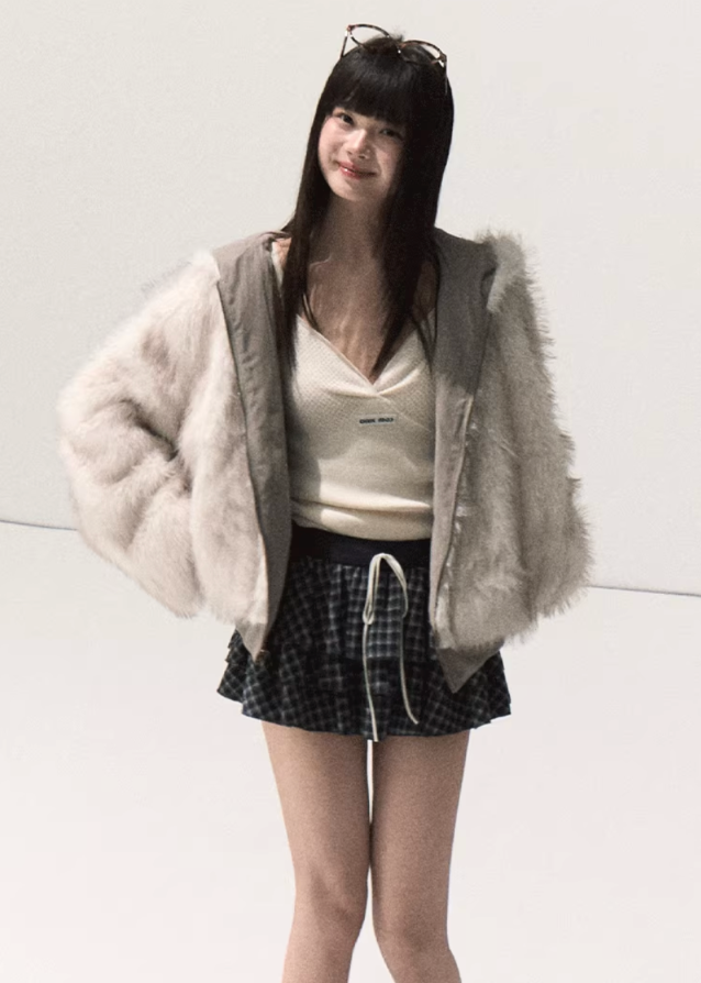 korean eco fur hooded jacket, reversible faux fur coat women, korean thickened winter jacket, seoul fashion fur hoodie coat, korean fluffy outerwear women, reversible warm plush jacket, korean minimal cozy coat, eco-friendly fur jacket women, soft dual-side hooded coat, korean winter street style outfit, reversible fluffy hood coat, trendy faux fur jacket korea, korean winter casual fur hoodie, soft minimalist outerwear, cozy hooded thick fur jacket