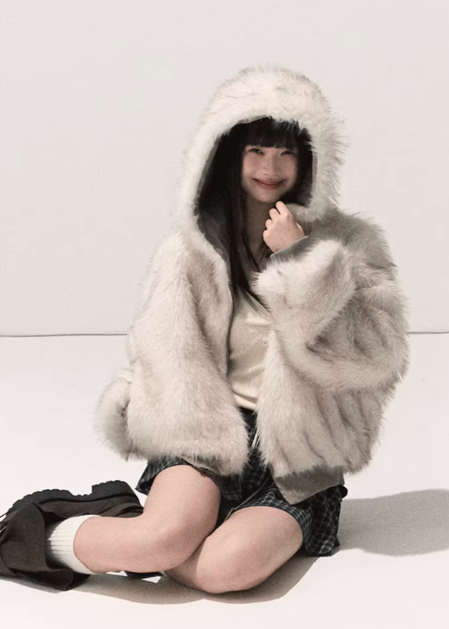 korean eco fur hooded jacket, reversible faux fur coat women, korean thickened winter jacket, seoul fashion fur hoodie coat, korean fluffy outerwear women, reversible warm plush jacket, korean minimal cozy coat, eco-friendly fur jacket women, soft dual-side hooded coat, korean winter street style outfit, reversible fluffy hood coat, trendy faux fur jacket korea, korean winter casual fur hoodie, soft minimalist outerwear, cozy hooded thick fur jacket
