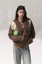 Frost District Raccoon Knit Coat