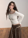 Voltage Cable Crop Knit