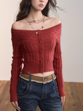 Voltage Cable Crop Knit