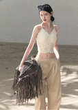 OAKMOO camisole, lace bra top women, Korean lace camisole, vine lace top, stretch lace camisole, beautiful back top women, feminine Korean fashion, slim fit camisole, elegant lace inner top, breathable lace bra top, OAKMOO spring summer top, minimalist lace camisole, layering camisole women